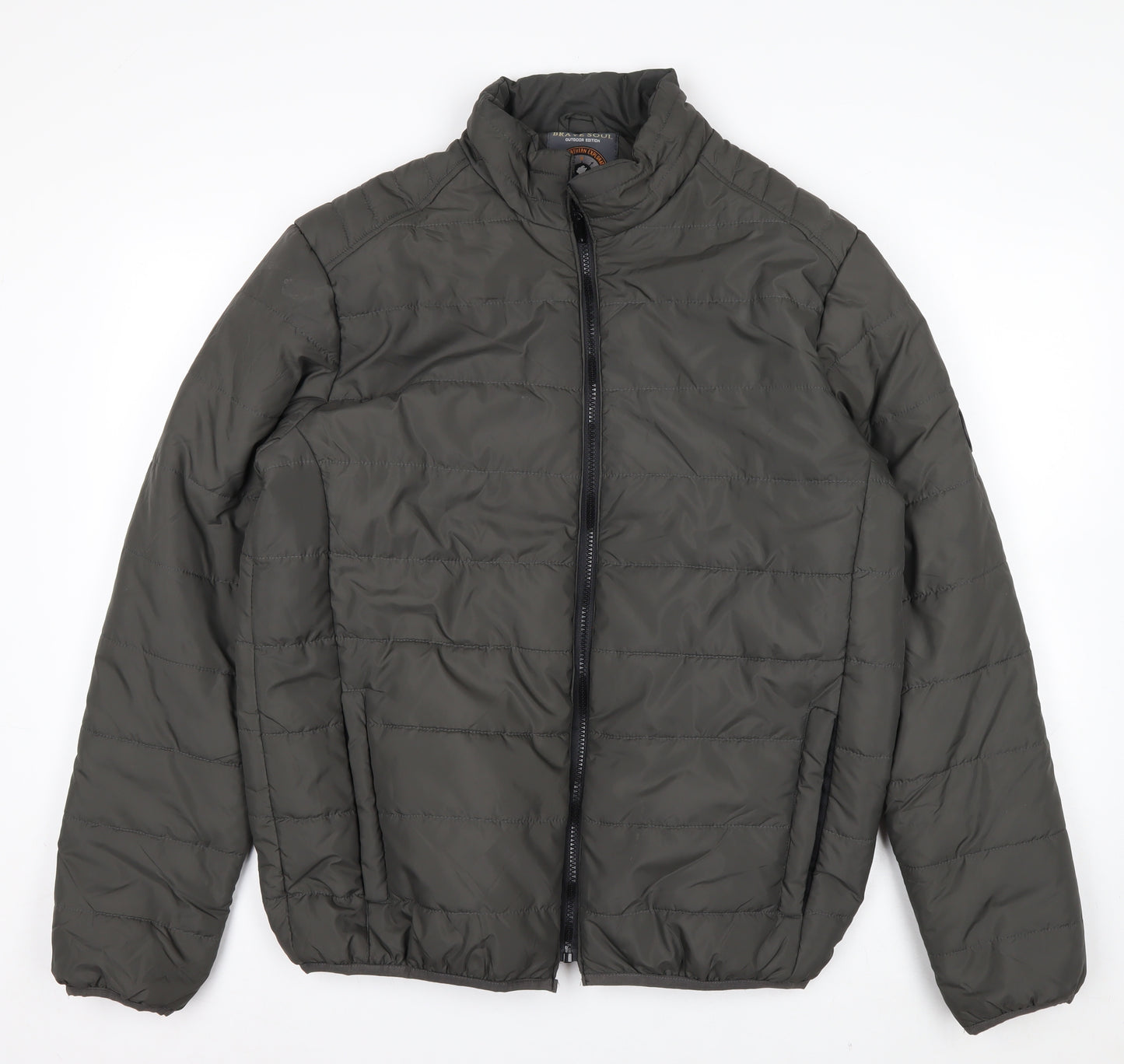 Brave Soul Men's Green XL Puffer Jacket Outdoor Style