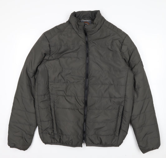 Brave Soul Men's Green XL Puffer Jacket Outdoor Style