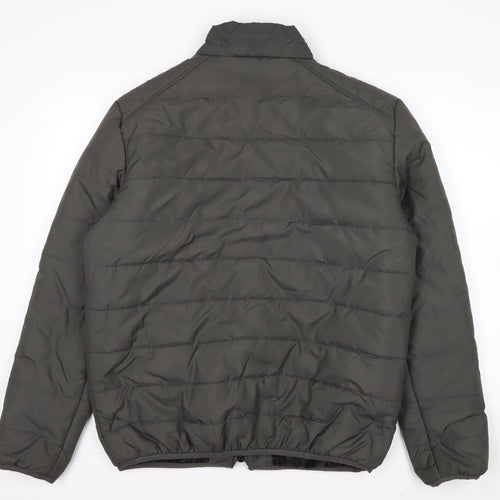 Brave Soul Men's Green XL Puffer Jacket Outdoor Style