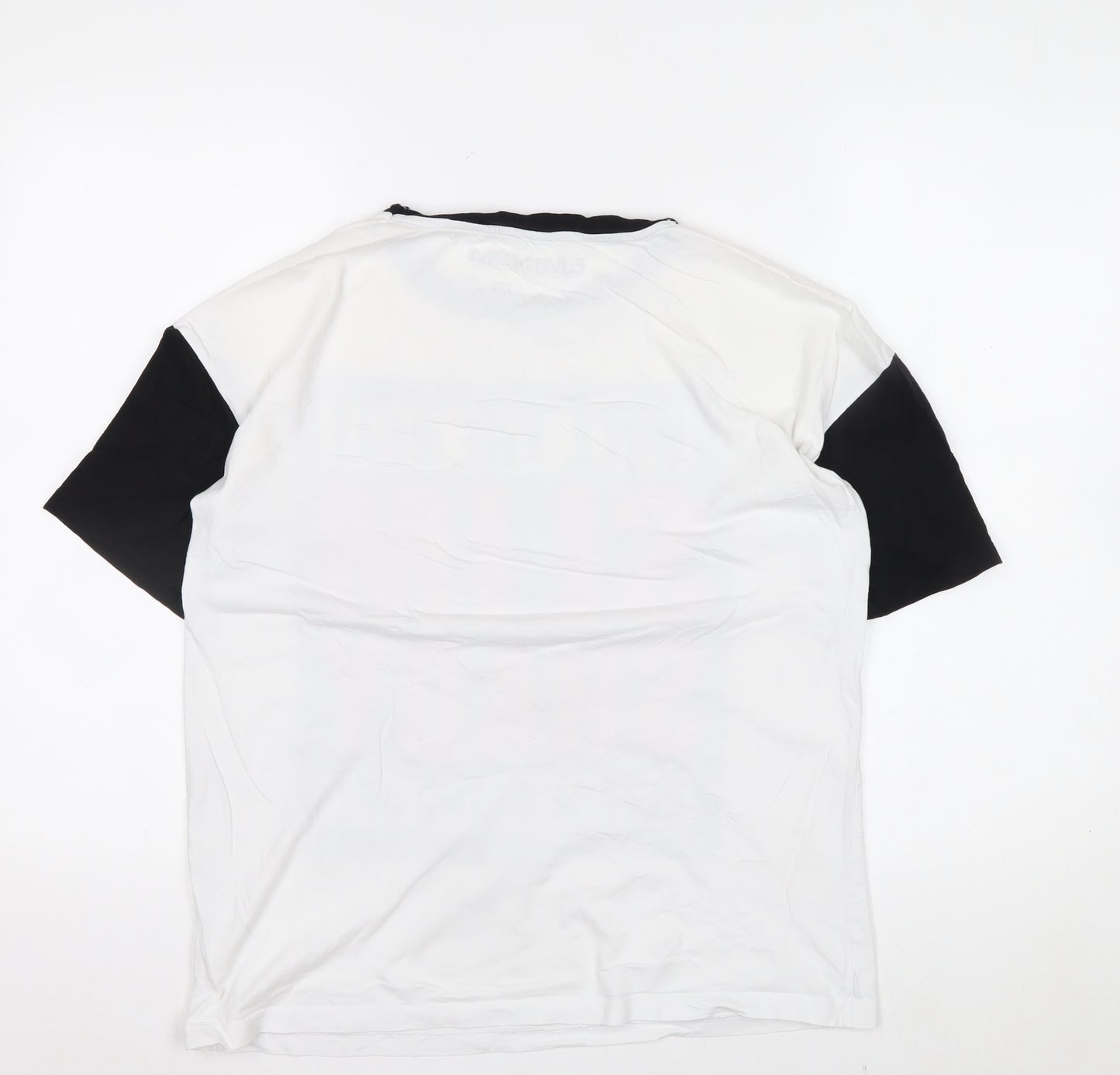 Eminem Mens White Black Slim Shady Graphic T-Shirt Size S