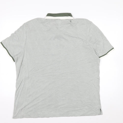 Marks and Spencer Men’s Grey XL Modal Blend Polo Shirt