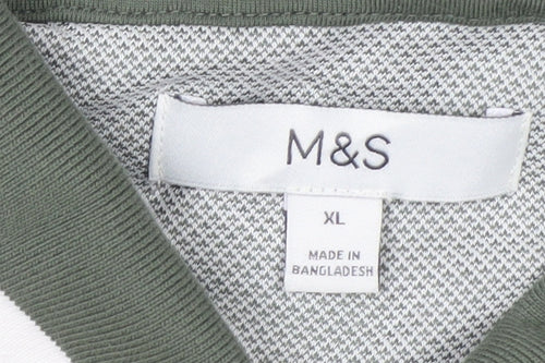 Marks and Spencer Men’s Grey XL Modal Blend Polo Shirt