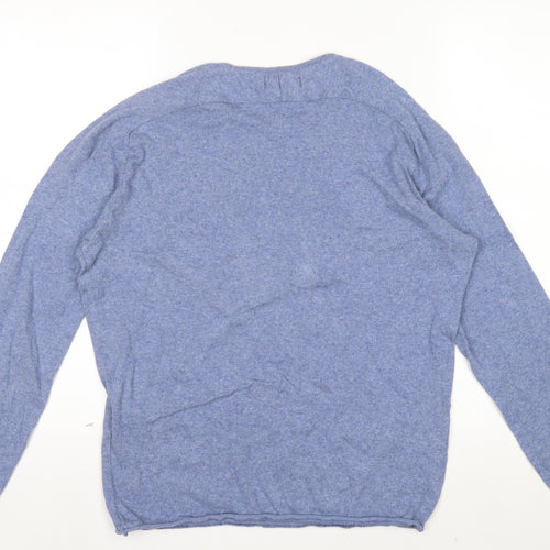 Zara Man Blue Cotton Crew Neck Men’s M Pullover Jumper