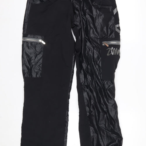Zumba Womens Black Jogger Activewear Trousers Size L Nylon