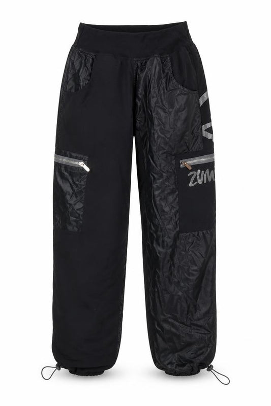 Zumba Womens Black Jogger Activewear Trousers Size L Nylon