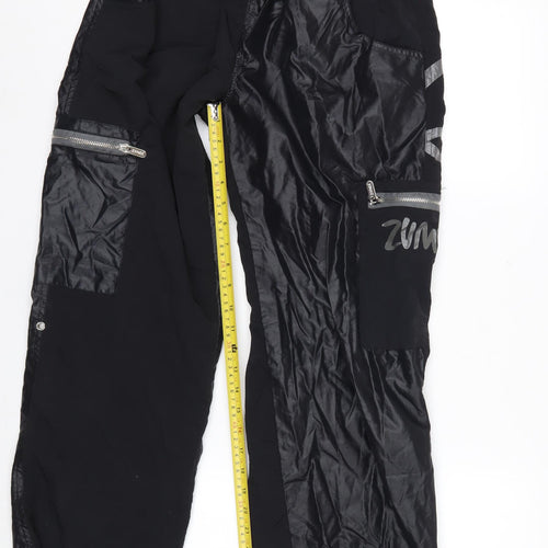 Zumba Womens Black Jogger Activewear Trousers Size L Nylon