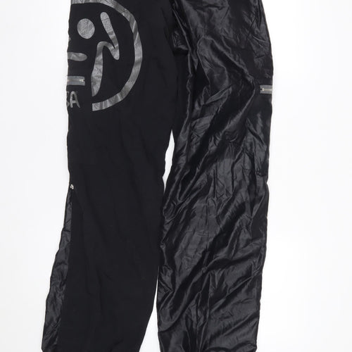 Zumba Womens Black Jogger Activewear Trousers Size L Nylon