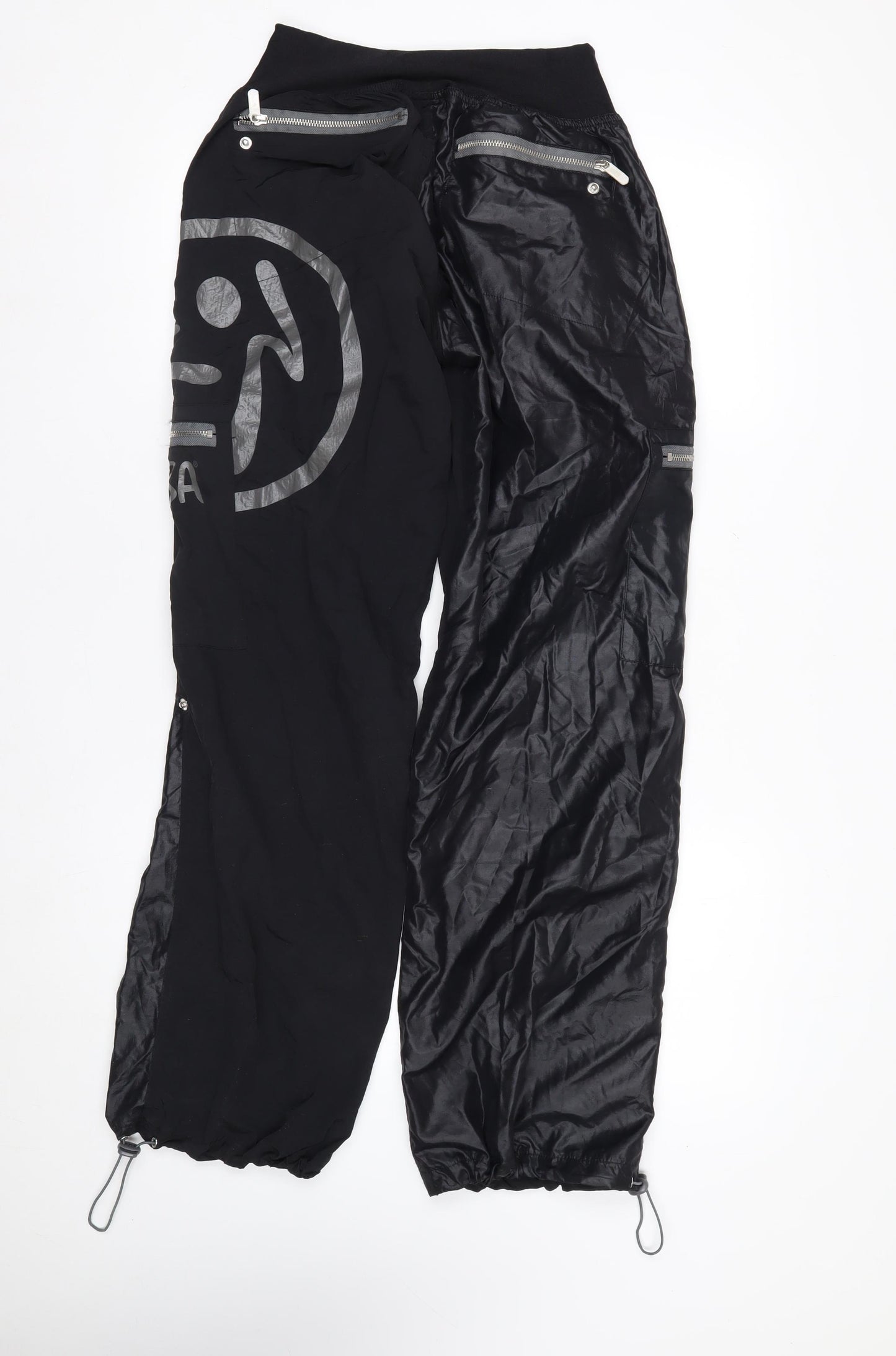 Zumba Womens Black Jogger Activewear Trousers Size L Nylon