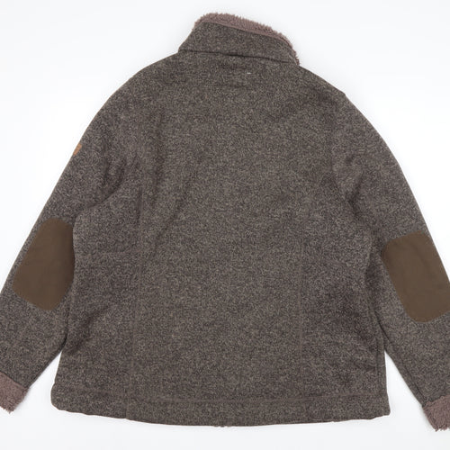 Regatta Womens Brown Full Zip Fleece Jacket Size 22 Outdoor Warm Lined