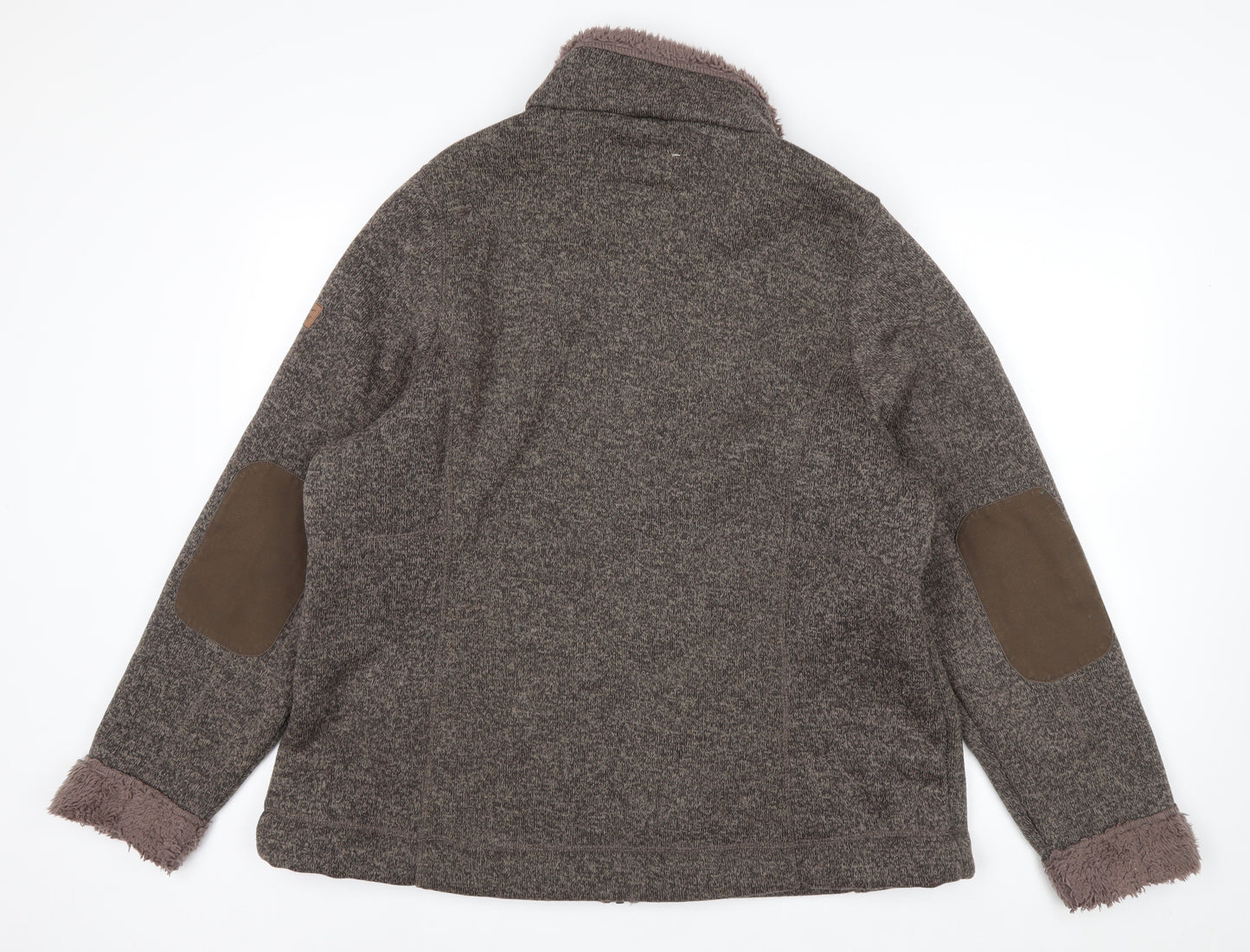 Regatta Womens Brown Full Zip Fleece Jacket Size 22 Outdoor Warm Lined