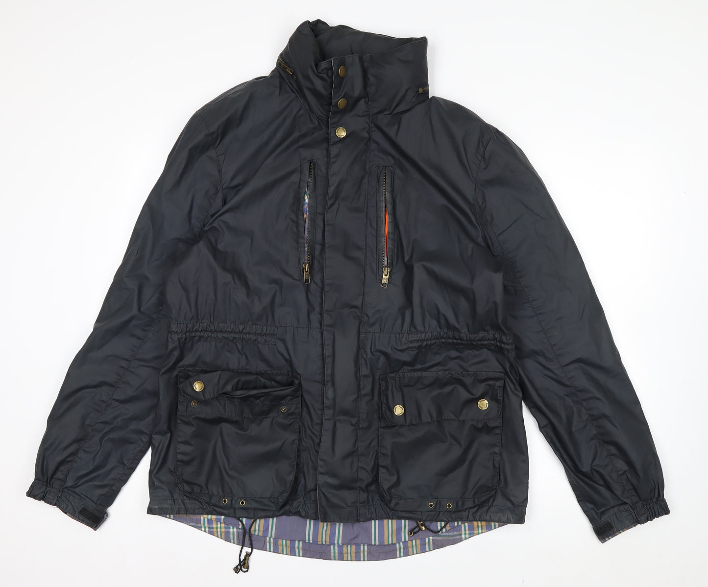 Boden Men's Black Parka Jacket L Water Resistant Cotton Outdoor