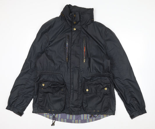 Boden Men's Black Parka Jacket L Water Resistant Cotton Outdoor