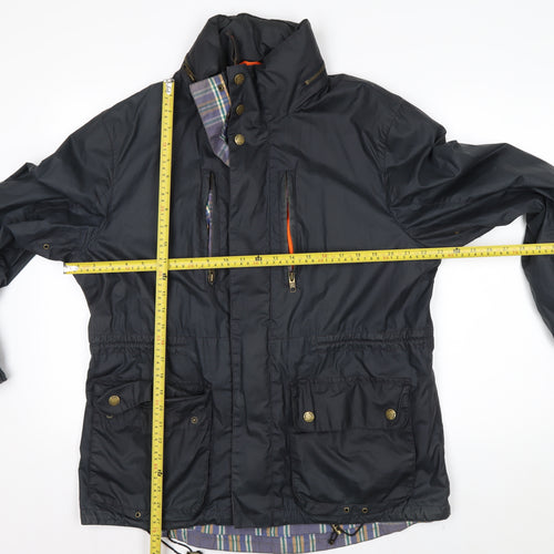 Boden Men's Black Parka Jacket L Water Resistant Cotton Outdoor
