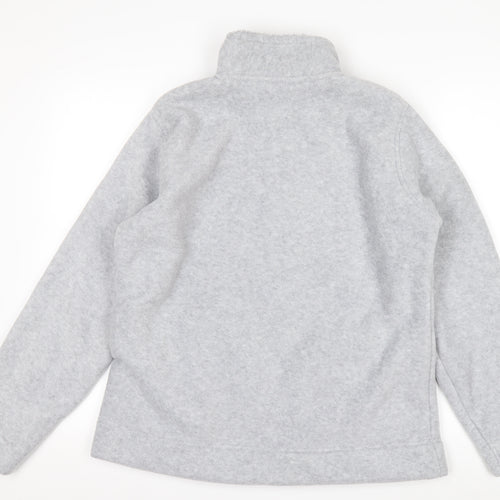 ISLE Women’s Grey Fleece Full Zip Jacket Size 14 Regular Fit