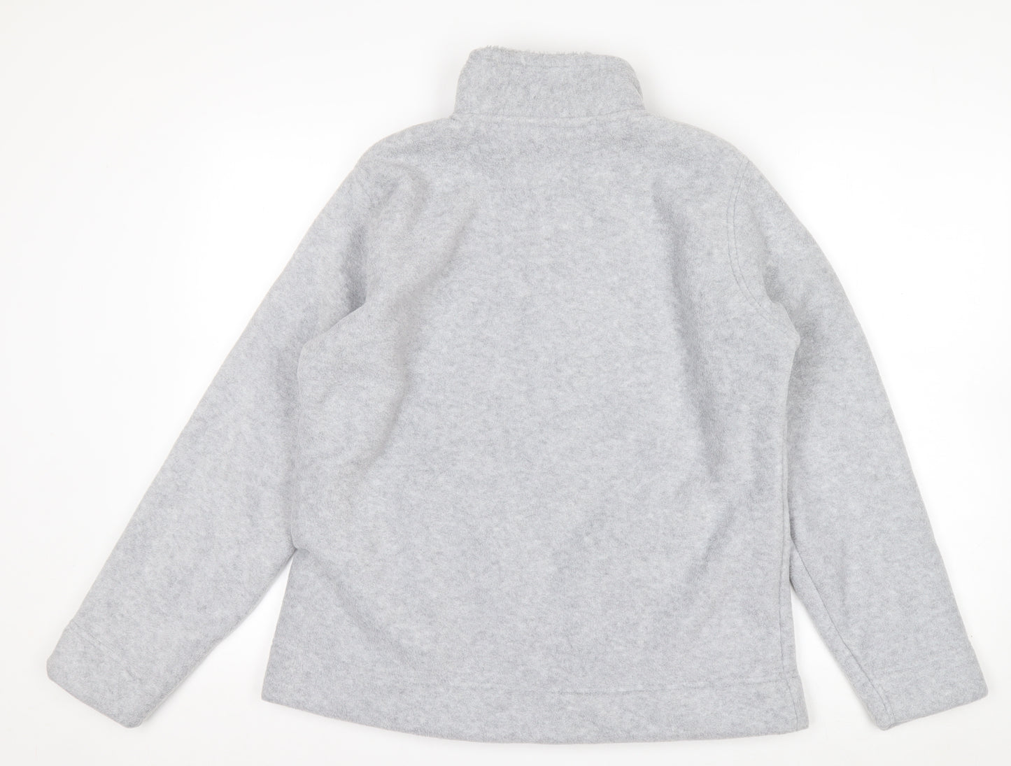 ISLE Women’s Grey Fleece Full Zip Jacket Size 14 Regular Fit