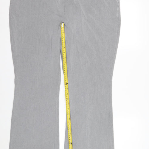 Marks and Spencer Womens Grey Size 20 Straight Leg Trousers
