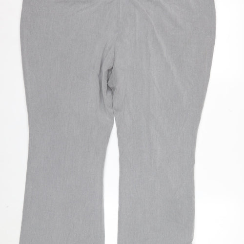 Marks and Spencer Womens Grey Size 20 Straight Leg Trousers