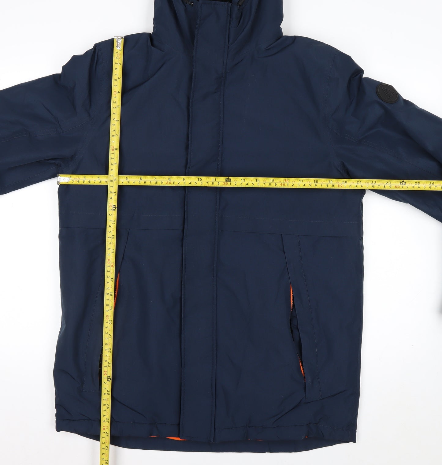 Next Boys Blue Hooded Waterproof Parka Coat 16 Years Lined Winter Jacket