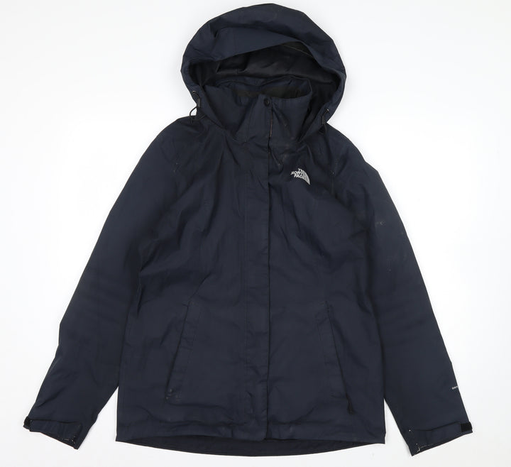 The North Face Womens Black Waterproof Hooded Rain Jacket Size M