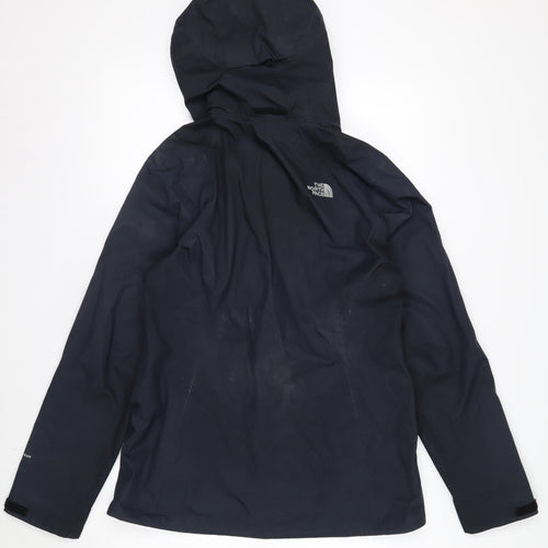 The North Face Womens Black Waterproof Hooded Rain Jacket Size M