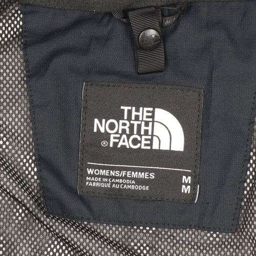 The North Face Womens Black Waterproof Hooded Rain Jacket Size M