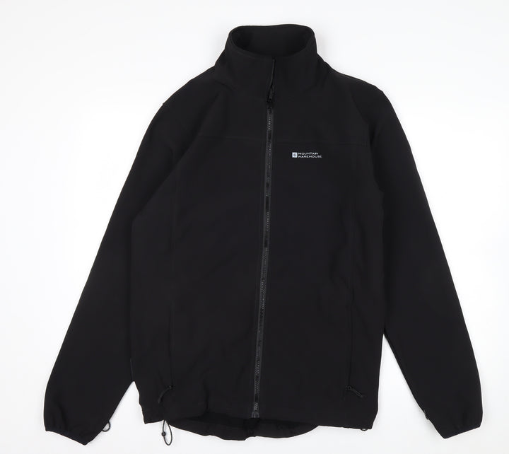 Mountain Warehouse Men's Black Softshell Jacket M Windproof Waterproof