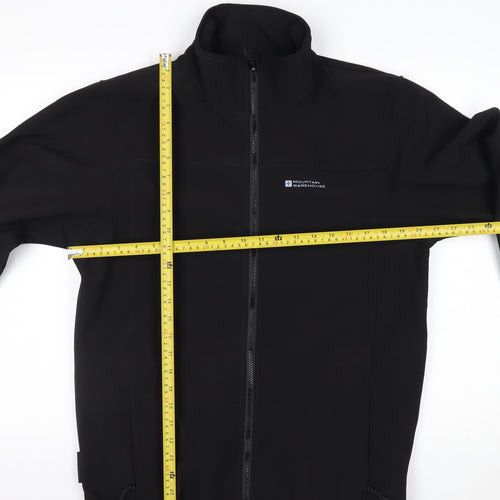 Mountain Warehouse Men's Black Softshell Jacket M Windproof Waterproof
