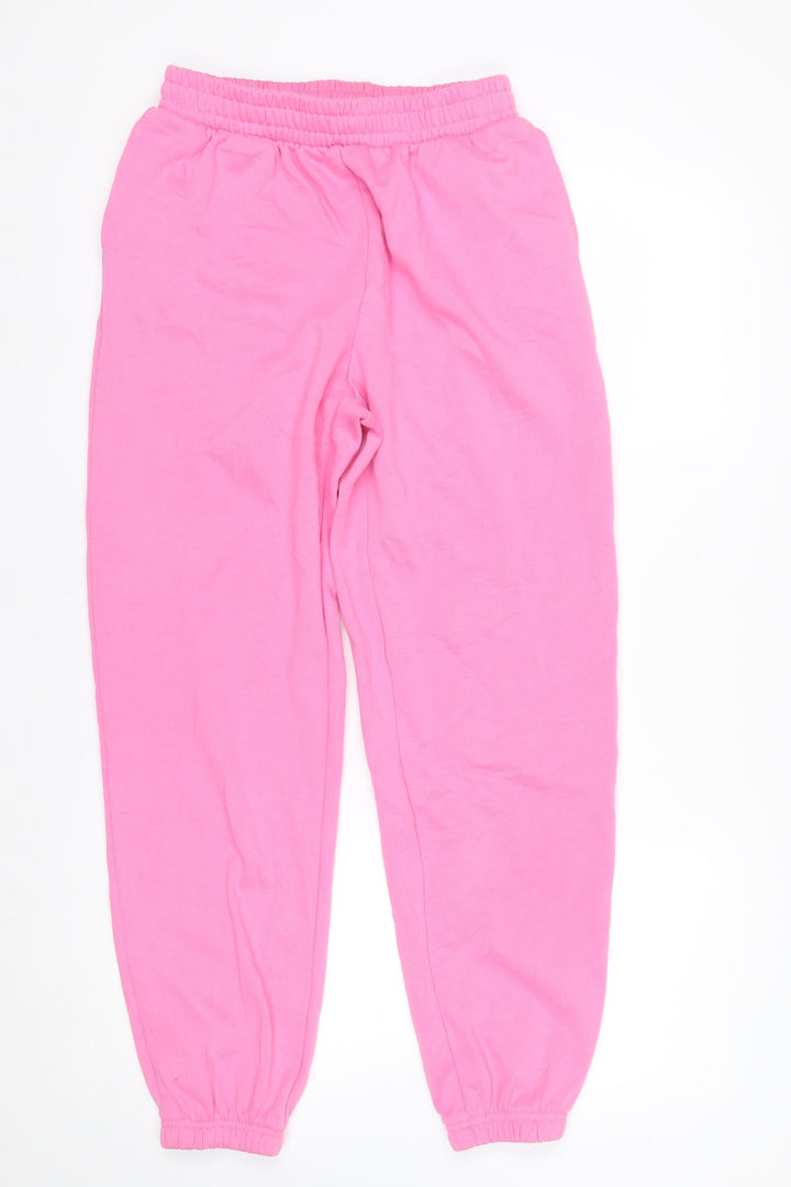 New Look Womens Pink Jogger Sweatpants Size 12 Cotton Blend