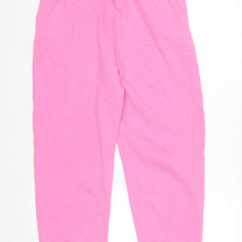 New Look Womens Pink Jogger Sweatpants Size 12 Cotton Blend