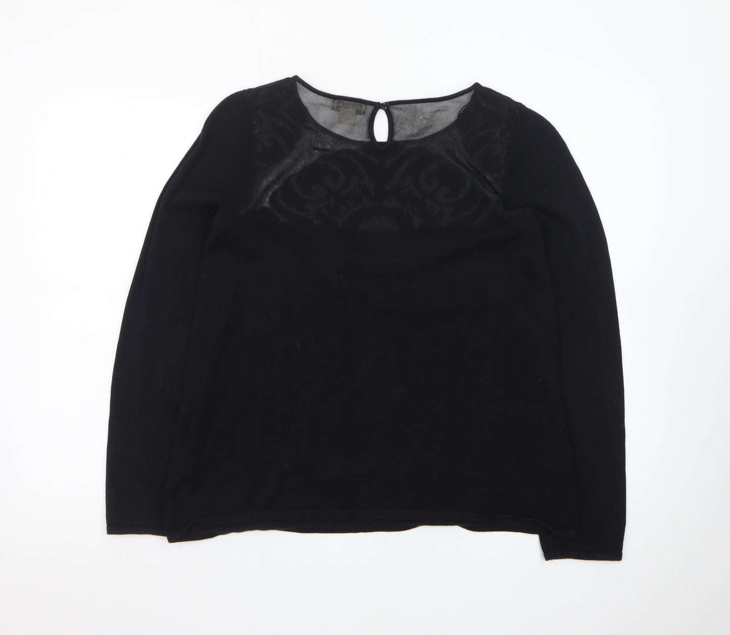 Monsoon Women’s Black Knit Pullover Jumper Size 12