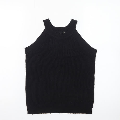 Brave Soul Women’s Black Halter Knit Tank Top Size M