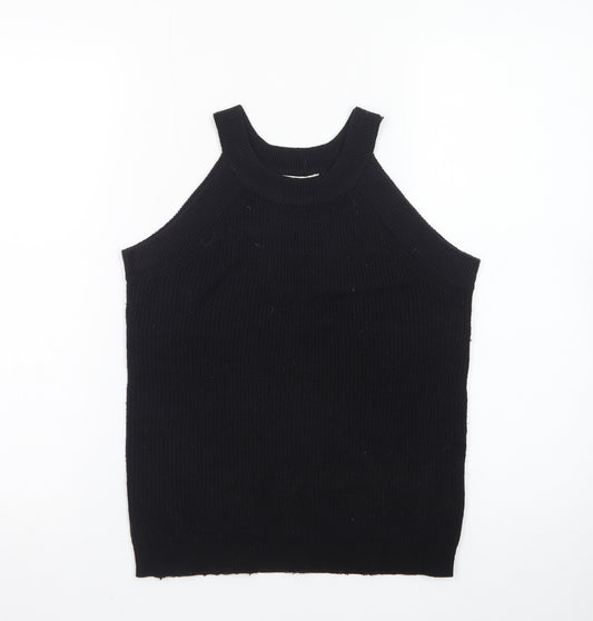 Brave Soul Women’s Black Halter Knit Tank Top Size M