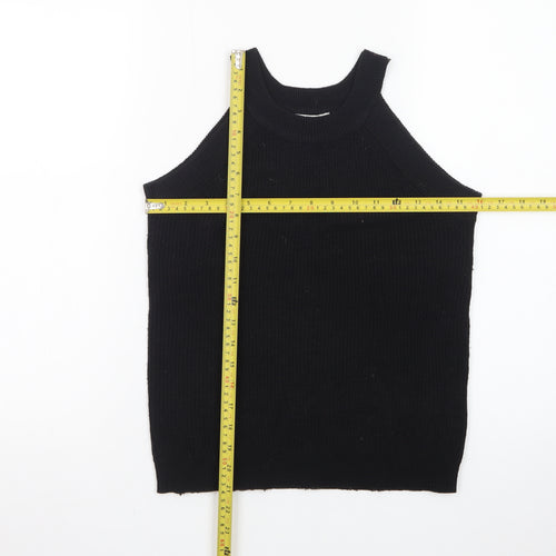 Brave Soul Women’s Black Halter Knit Tank Top Size M