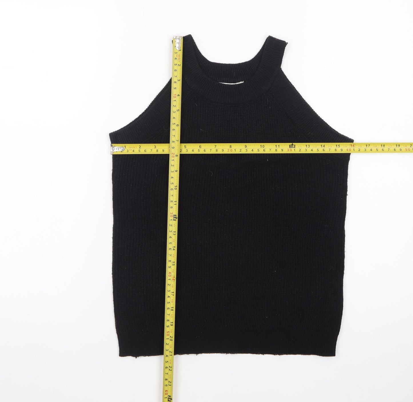 Brave Soul Women’s Black Halter Knit Tank Top Size M