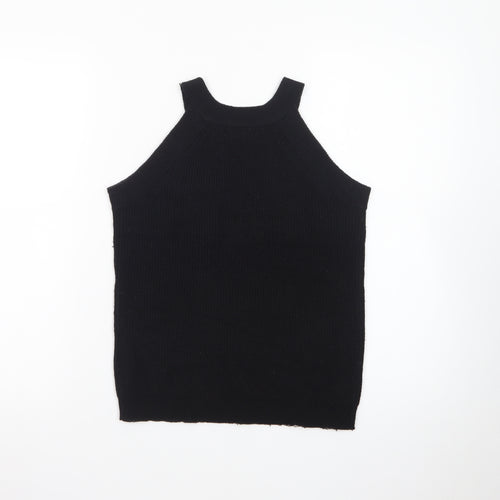 Brave Soul Women’s Black Halter Knit Tank Top Size M