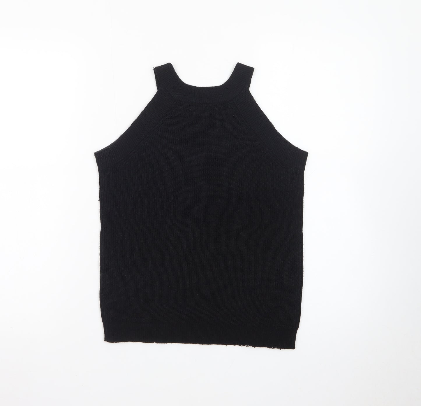 Brave Soul Women’s Black Halter Knit Tank Top Size M