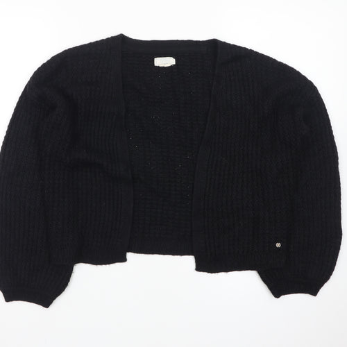 Fat Face Women's Black Chunky Knit Cardigan UK 6