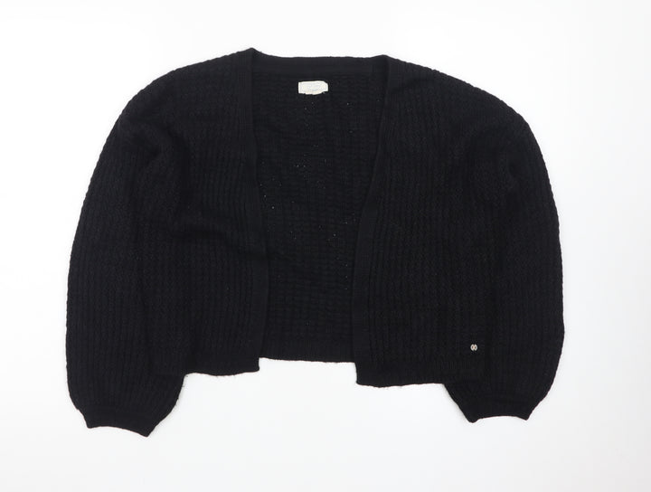 Fat Face Women's Black Chunky Knit Cardigan UK 6