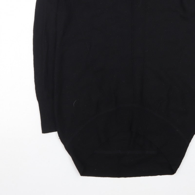 Karen Millen Women's Black XS V-Neck Knit Pullover Jumper