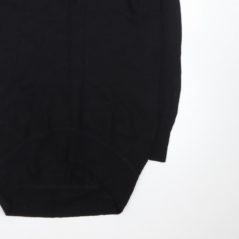 Karen Millen Women's Black XS V-Neck Knit Pullover Jumper