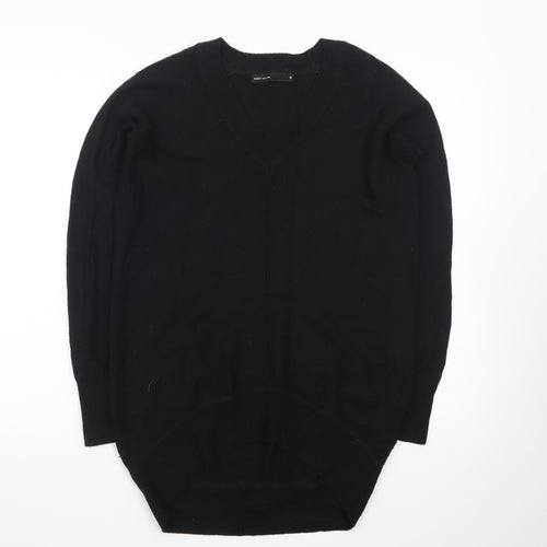 Karen Millen Women's Black XS V-Neck Knit Pullover Jumper