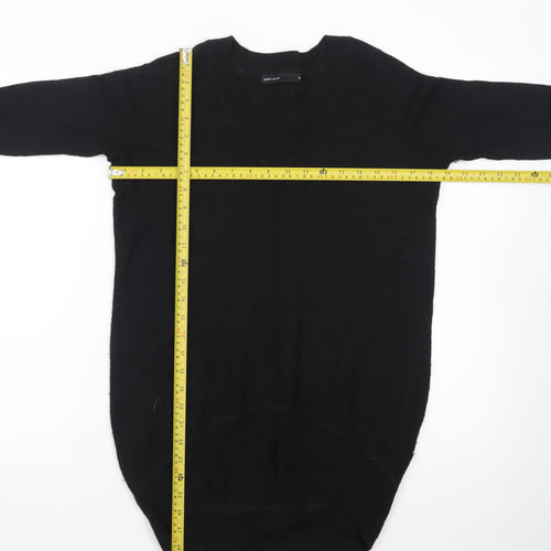 Karen Millen Women's Black XS V-Neck Knit Pullover Jumper
