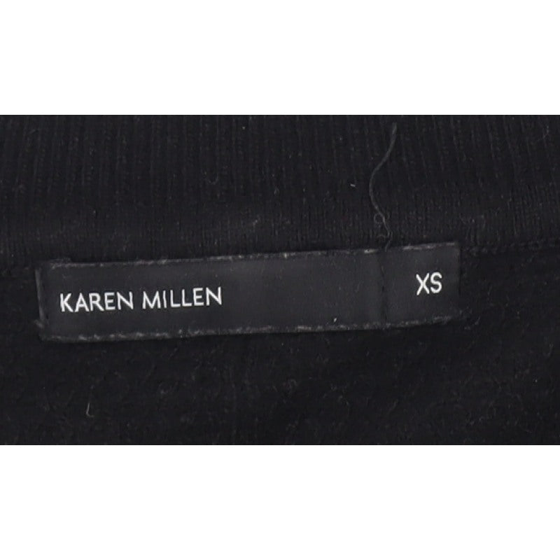 Karen Millen Women's Black XS V-Neck Knit Pullover Jumper