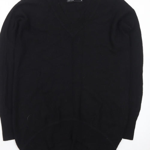 Karen Millen Women's Black XS V-Neck Knit Pullover Jumper
