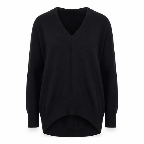 Karen Millen Women's Black XS V-Neck Knit Pullover Jumper