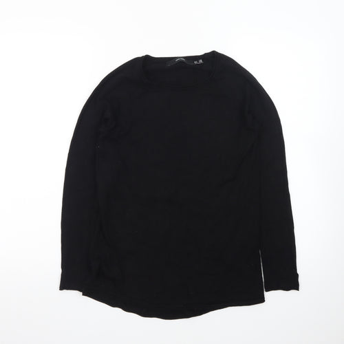 Vero Moda Womens Black XS Crew Neck Long Sleeve Knit Jumper