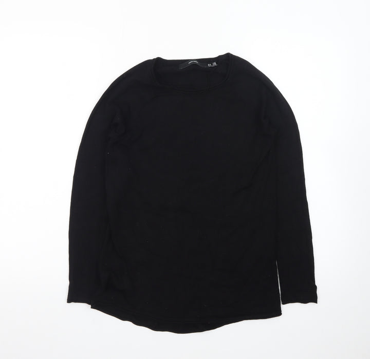 Vero Moda Womens Black XS Crew Neck Long Sleeve Knit Jumper