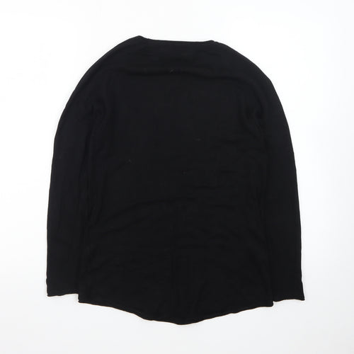 Vero Moda Womens Black XS Crew Neck Long Sleeve Knit Jumper