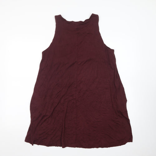 H&M Womens Burgundy Tank Dress M Sleeveless Jersey Casual
