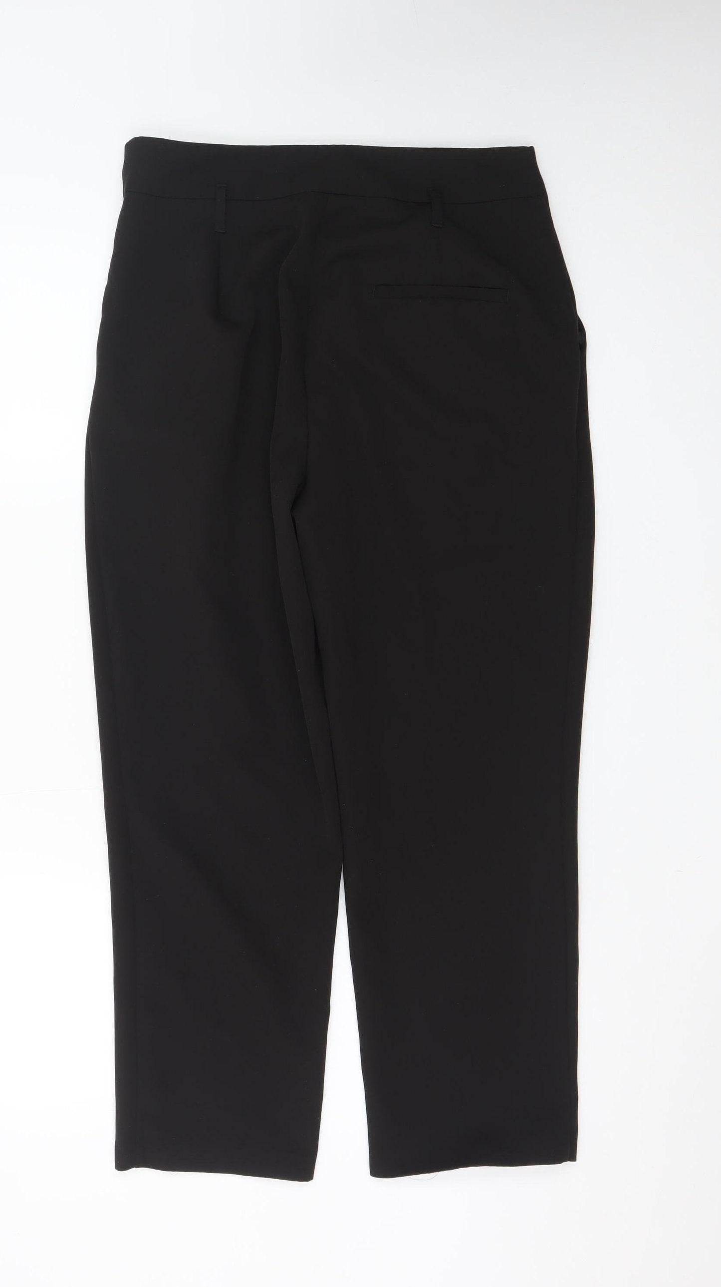 New Look Women Black Tapered Stretch Trousers Size 12